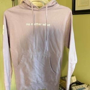 Lilac 'no matter what' Graphic Hoodie